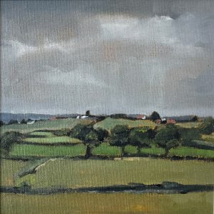 Near Westbury-on-Severn, Gloucestershire plein air painting by John Farmelo