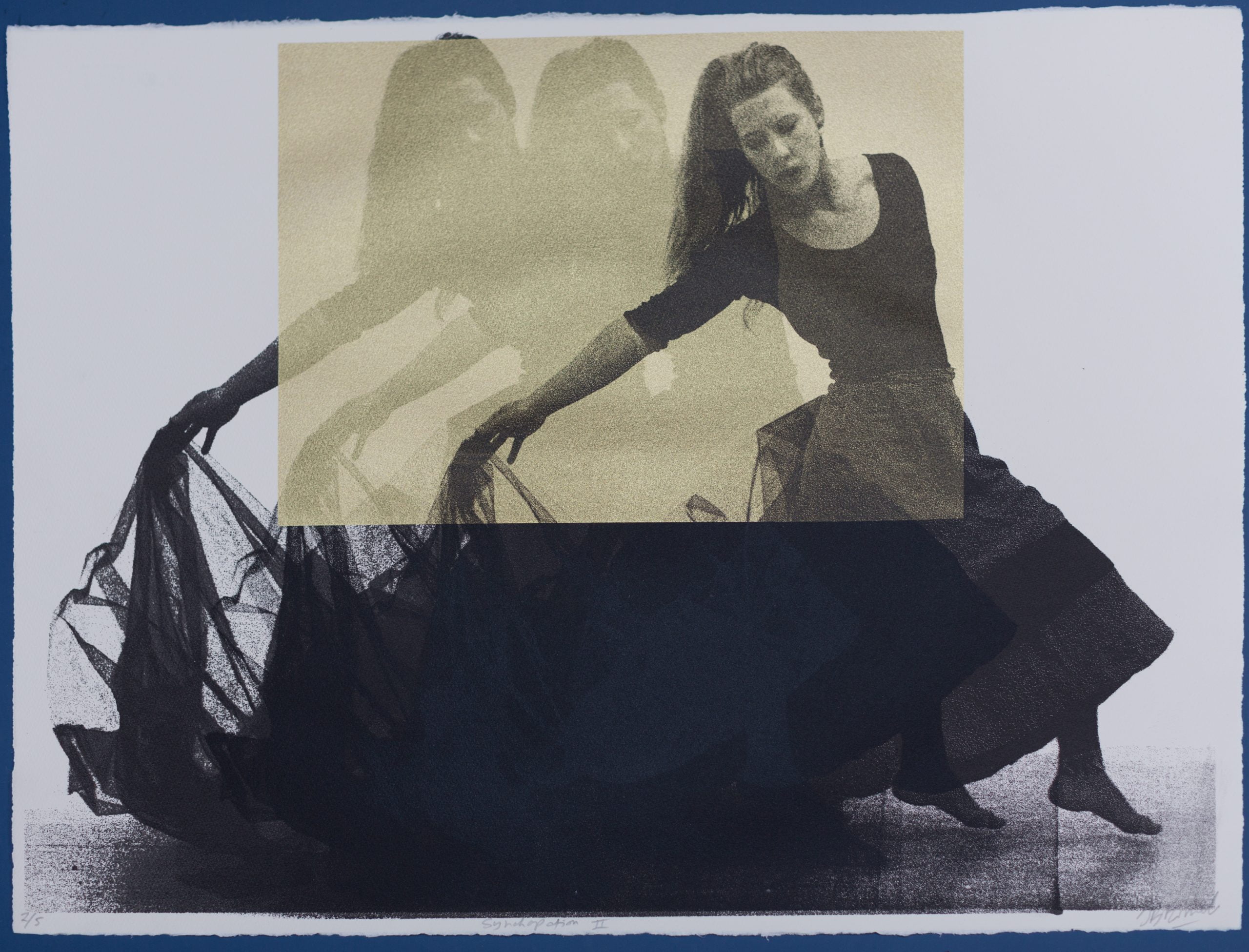 Synchopation II 2019 screenprint by John Farmelo