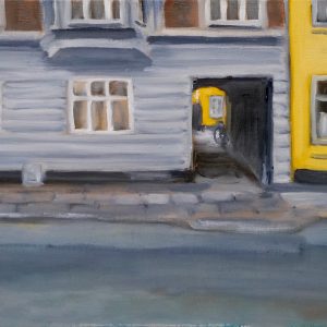 Vesterbrogade Århus painting by John Farmelo