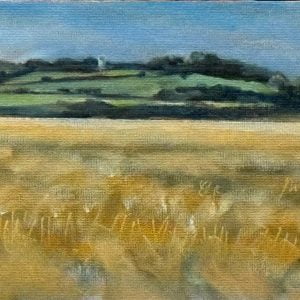 West along the South Downs painting by John Farmelo